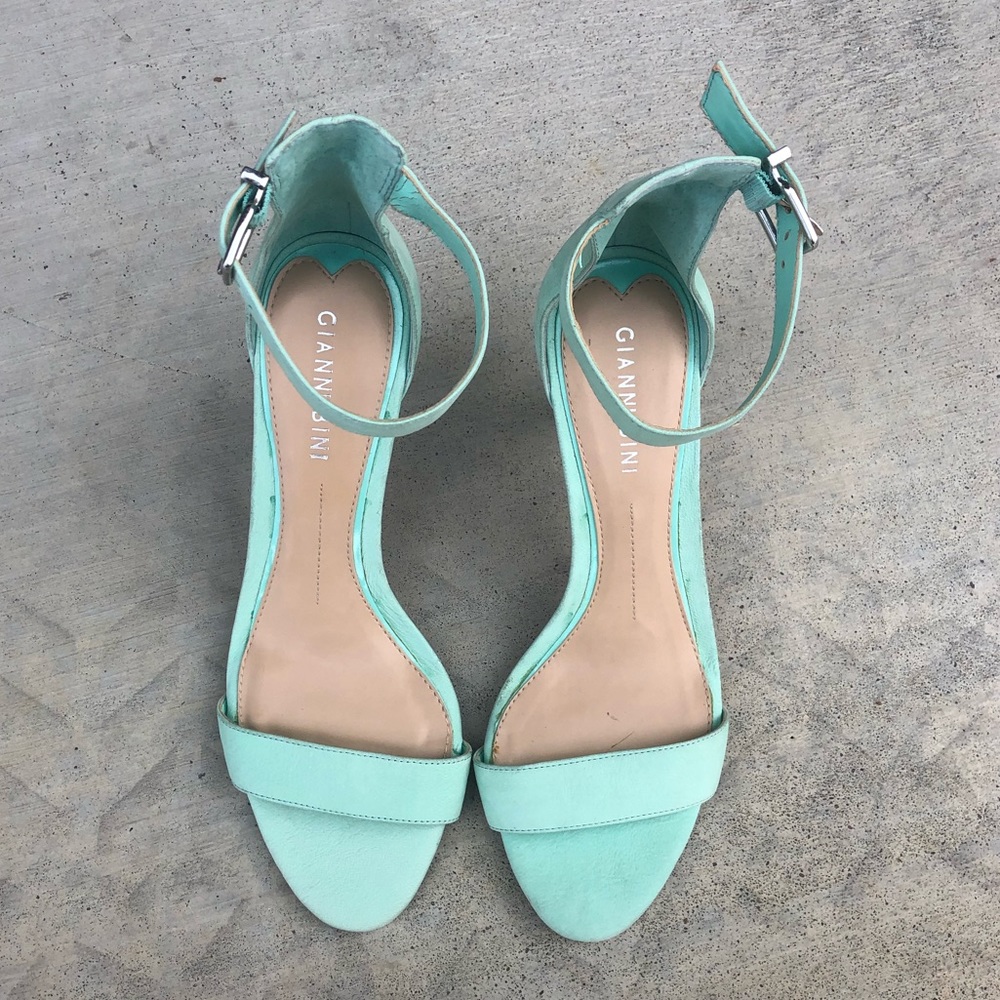 COPY - 👠 Gianni Bini Mint Seafoam green Heels Open Toe